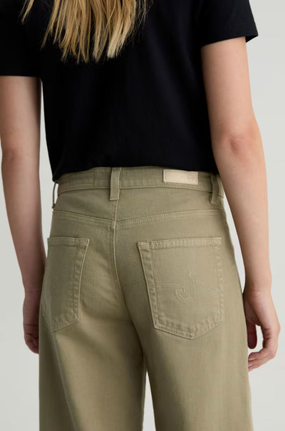 AG Jeans - Saige Wide Leg Crop Jean in Dusty Sage