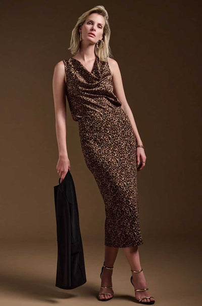 Joseph Ribkoff - Satin Sleeveless Animal Print Top