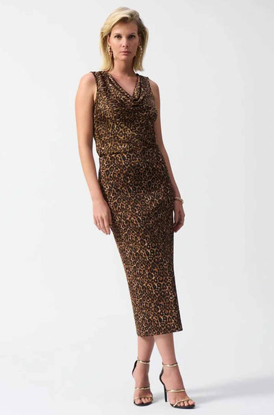 Joseph Ribkoff - Satin Sleeveless Animal Print Top
