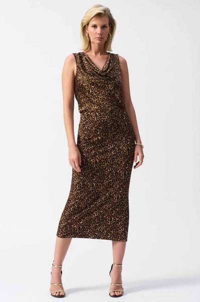 Joseph Ribkoff - Satin Sleeveless Animal Print Top