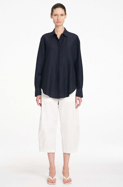Mela Purdie - Saville Shirt in Waxed Linen Voile