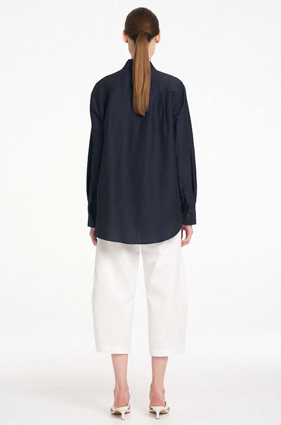Mela Purdie - Saville Shirt in Waxed Linen Voile