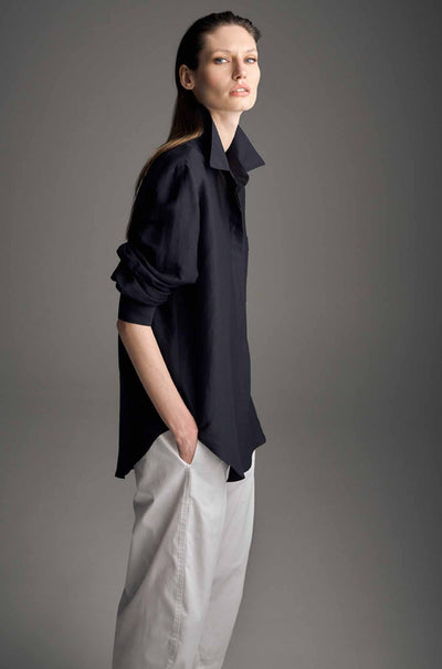Mela Purdie - Crop Barrel Pant in Cotton Panama