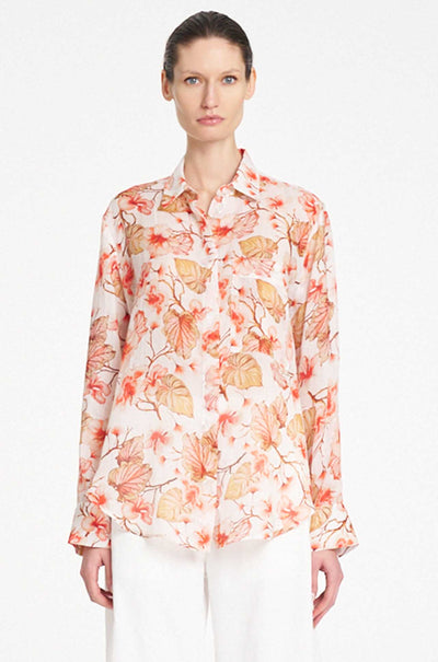 Mela Purdie - Saville Shirt in Herbarium Linen Voile