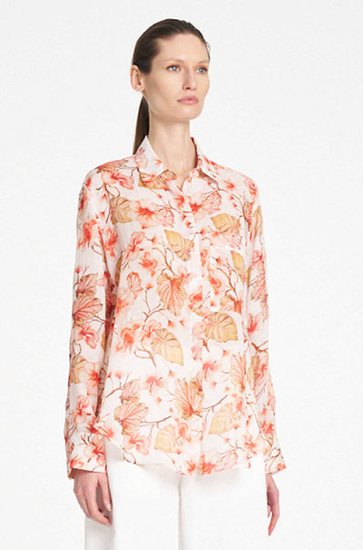 Mela Purdie - Saville Shirt in Herbarium Linen Voile
