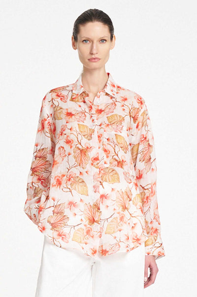 Mela Purdie - Saville Shirt in Herbarium Linen Voile