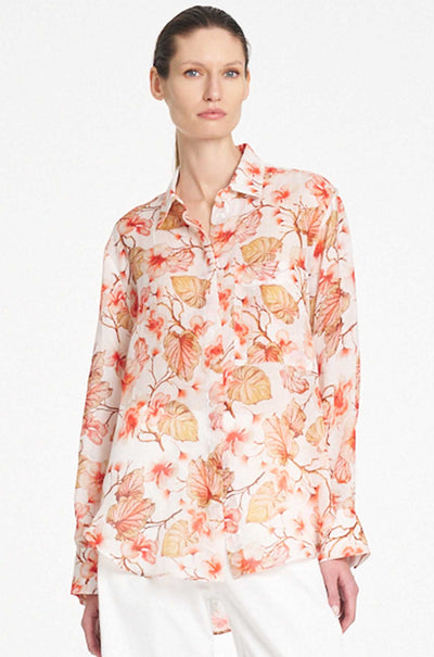 Mela Purdie - Saville Shirt in Herbarium Linen Voile