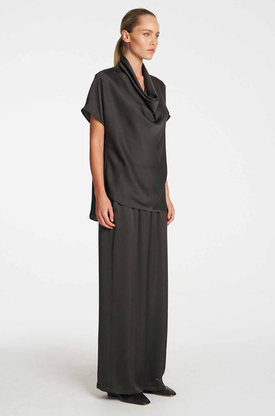 Mela Purdie - Scallop Tank in Mirror Satin