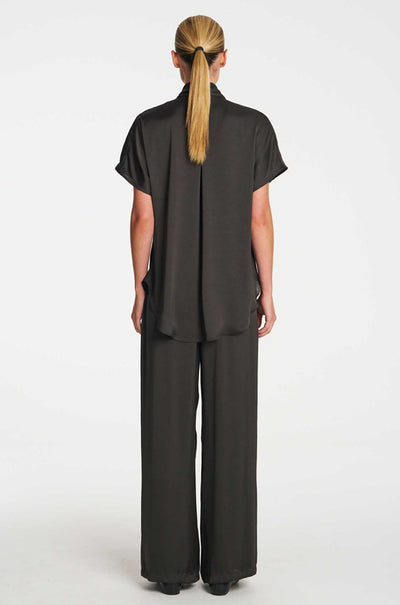 Mela Purdie - Scallop Tank in Mirror Satin