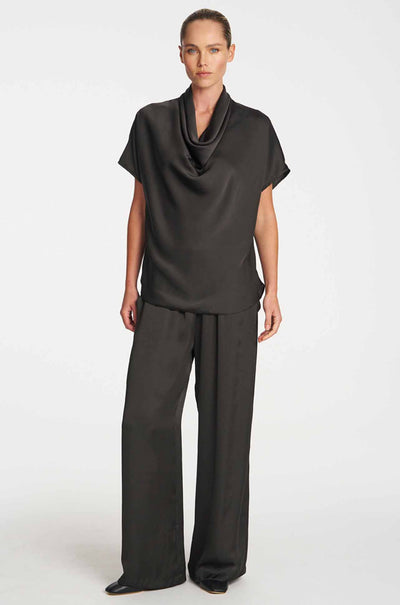 Mela Purdie - Scallop Tank in Mirror Satin