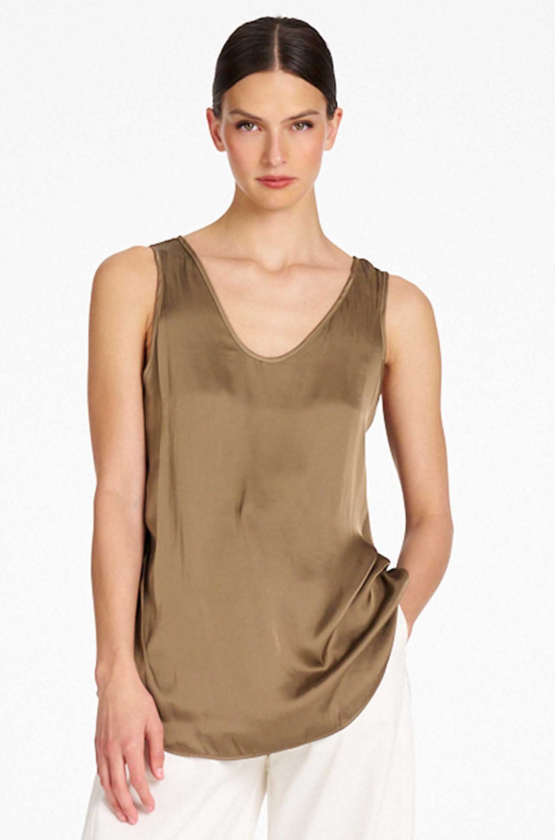 Signature Mela Purdie - Scoop Tank in Charmeuse