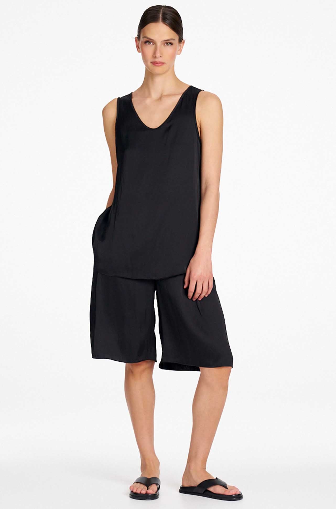 Signature Mela Purdie - Satin Shorts in Charmeuse