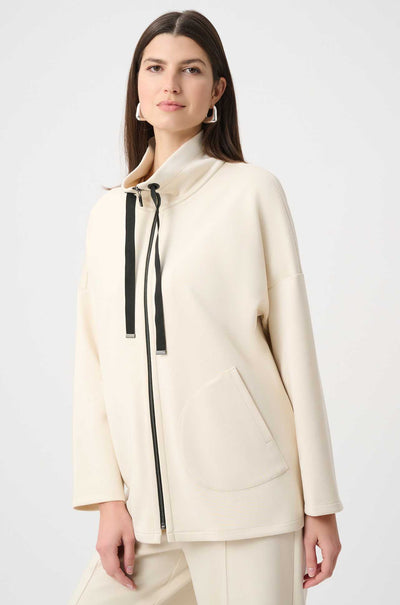 Joseph Ribkoff - Scuba Jersey Funnel-Neck Boxy Jacket