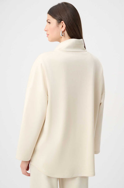 Joseph Ribkoff - Scuba Jersey Funnel-Neck Boxy Jacket