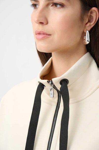 Joseph Ribkoff - Scuba Jersey Funnel-Neck Boxy Jacket