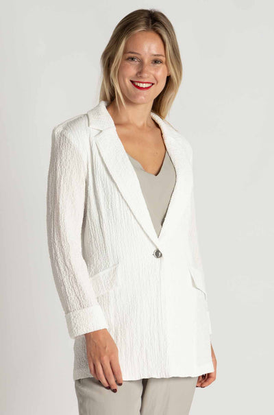 Joseph Ribkoff - Seersucker Straight Blazer