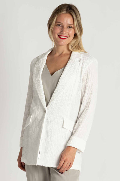 Joseph Ribkoff - Seersucker Straight Blazer