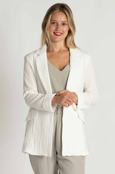 Joseph Ribkoff - Seersucker Straight Blazer