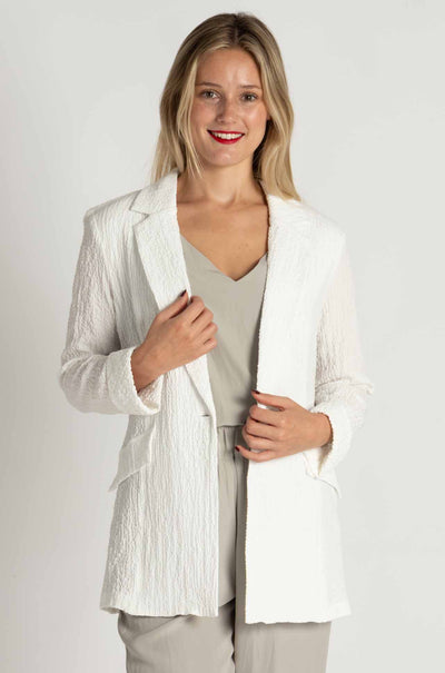 Joseph Ribkoff - Seersucker Straight Blazer