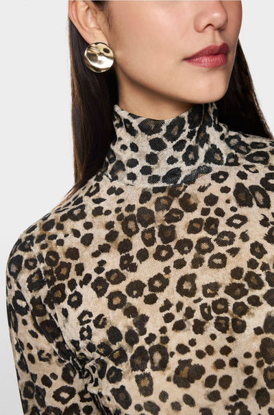 Marc Cain - Semi-Transparent Leopard Print Top