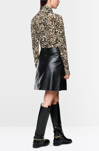 Marc Cain - Semi-Transparent Leopard Print Top