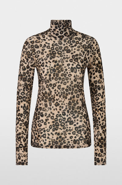 Marc Cain - Semi-Transparent Leopard Print Top