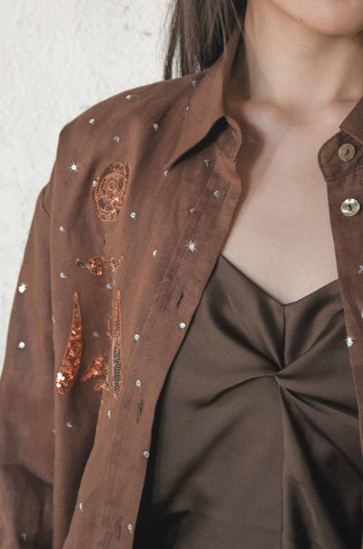 Trelise Cooper - Sheen It All Simple Treasures Cami in Chocolate