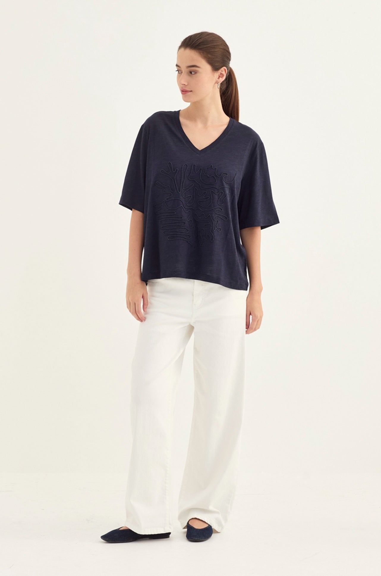 Verge - Shelby Top in Ink