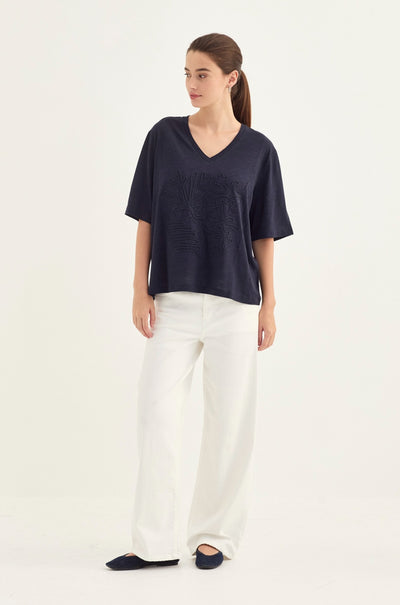 Verge - Shelby Top in Ink