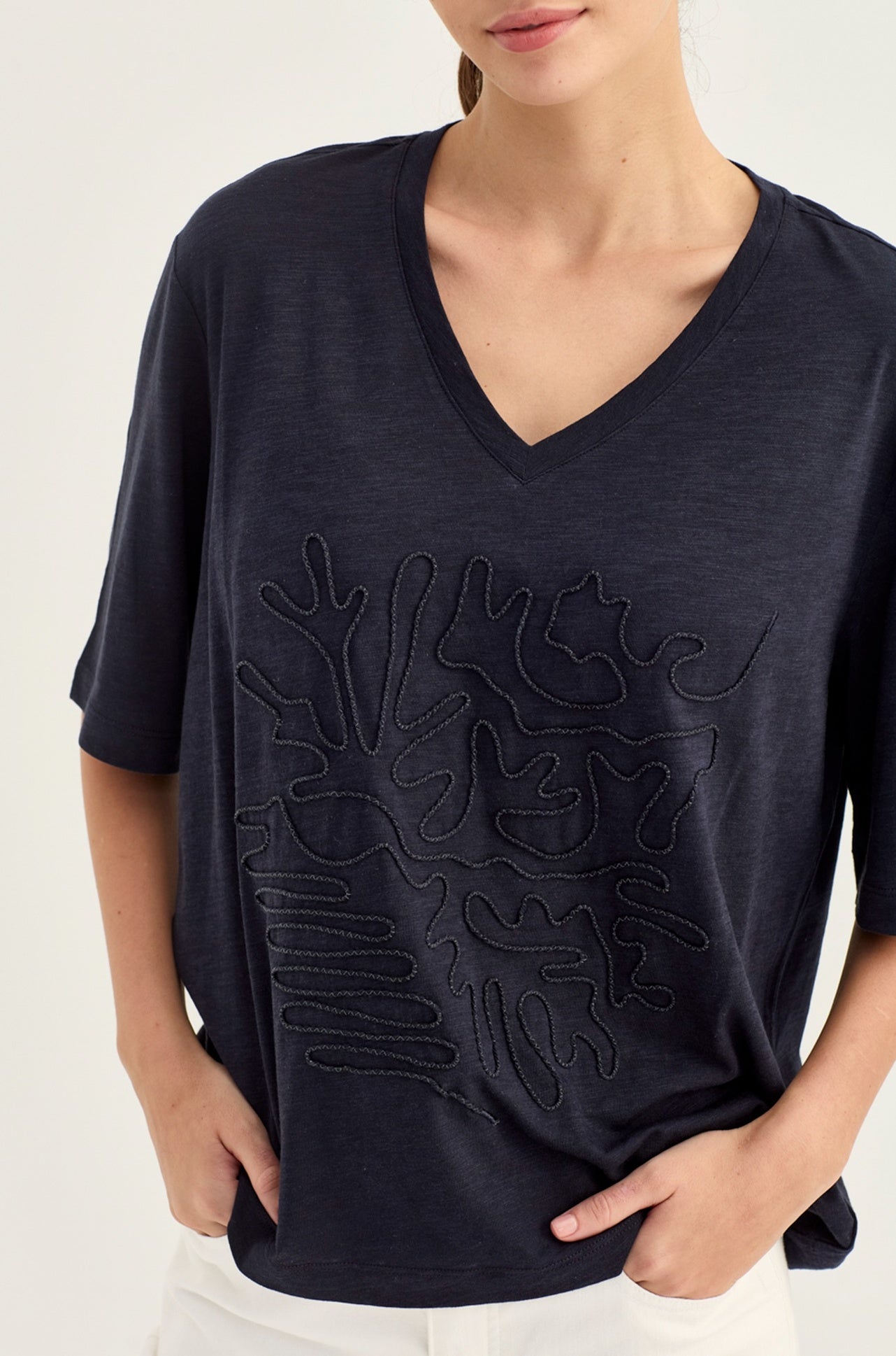 Verge - Shelby Top in Ink