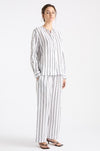 Mela Purdie - Pace Pant in Trio Stripe Print Linen
