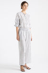 Mela Purdie - Pace Pant in Trio Stripe Print Linen