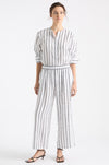 Mela Purdie - Pace Pant in Trio Stripe Print Linen