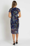 Paula Ryan - Side Gather Crossover Dress in Mosaic