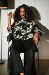 Joseph Ribkoff - Signature Jacquard Floral Print Swing Jacket