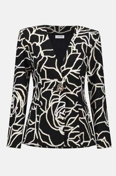 Joseph Ribkoff - Signature Lux Twill Foiled Floral Blazer