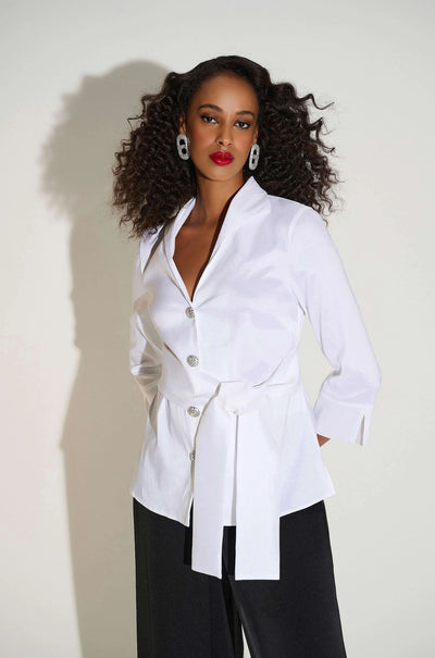 Joseph Ribkoff - Signature Stretch Taffeta Fitted Blouse