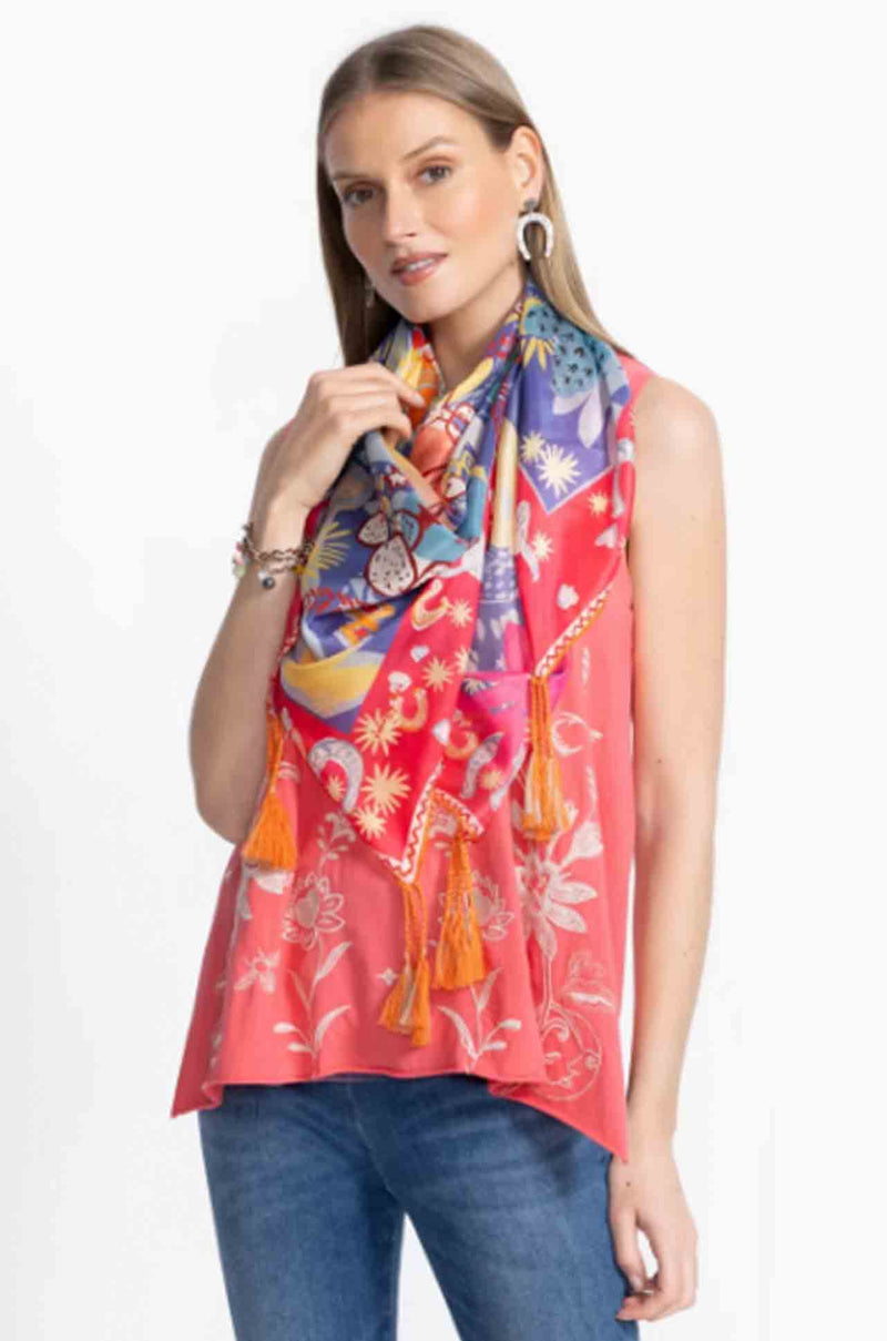 Johnny Was - Silk Scarf in Liberty Scarf Print