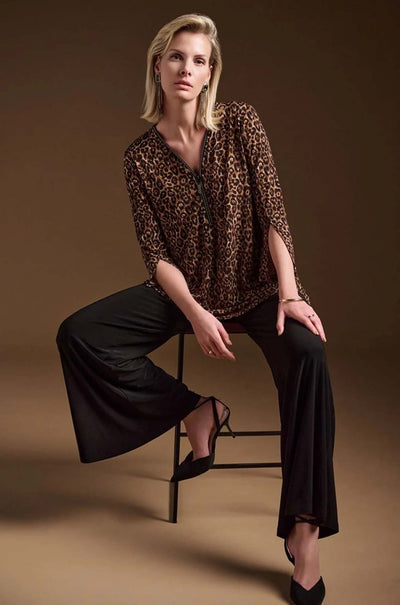 Joseph Ribkoff - Silky Knit Animal Print Fit & Flare Tunic