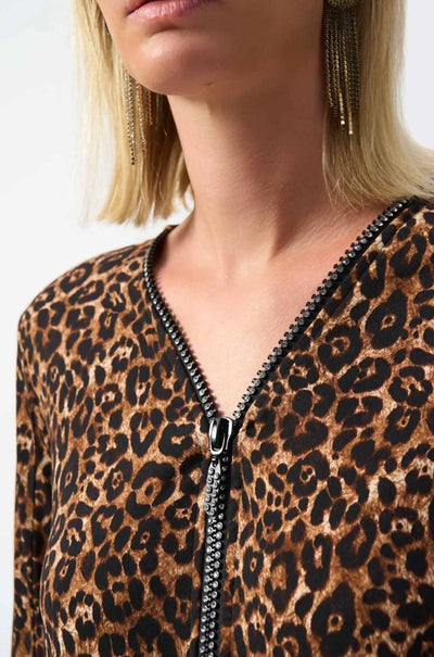 Joseph Ribkoff - Silky Knit Animal Print Fit & Flare Tunic