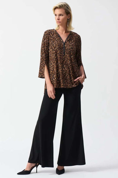 Joseph Ribkoff - Silky Knit Animal Print Fit & Flare Tunic
