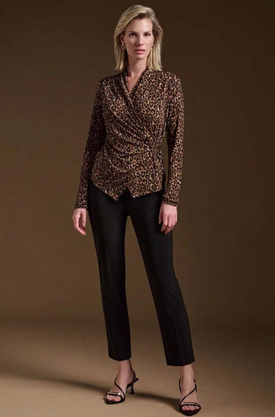 Joseph Ribkoff - Silky Knit Animal Print Fitted Top