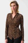 Joseph Ribkoff - Silky Knit Animal Print Fitted Top