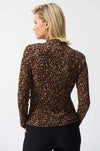 Joseph Ribkoff - Silky Knit Animal Print Fitted Top