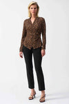 Joseph Ribkoff - Silky Knit Animal Print Fitted Top