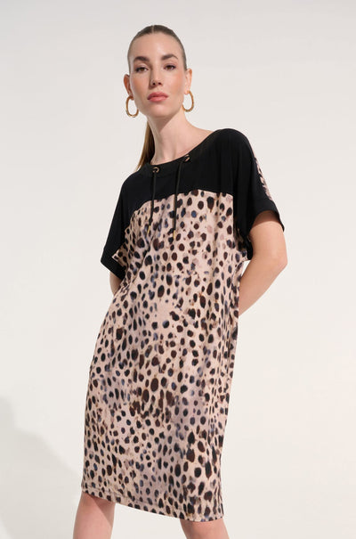 Joseph Ribkoff - Silky Knit Animal Print Straight Dress