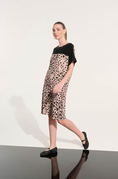 Joseph Ribkoff - Silky Knit Animal Print Straight Dress