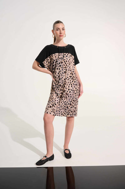Joseph Ribkoff - Silky Knit Animal Print Straight Dress