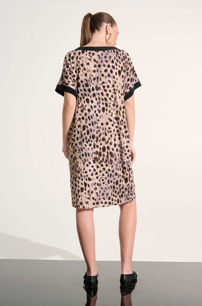 Joseph Ribkoff - Silky Knit Animal Print Straight Dress