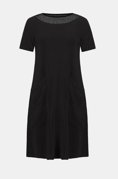 Joseph Ribkoff - Silky Knit & Mesh Aline Dress